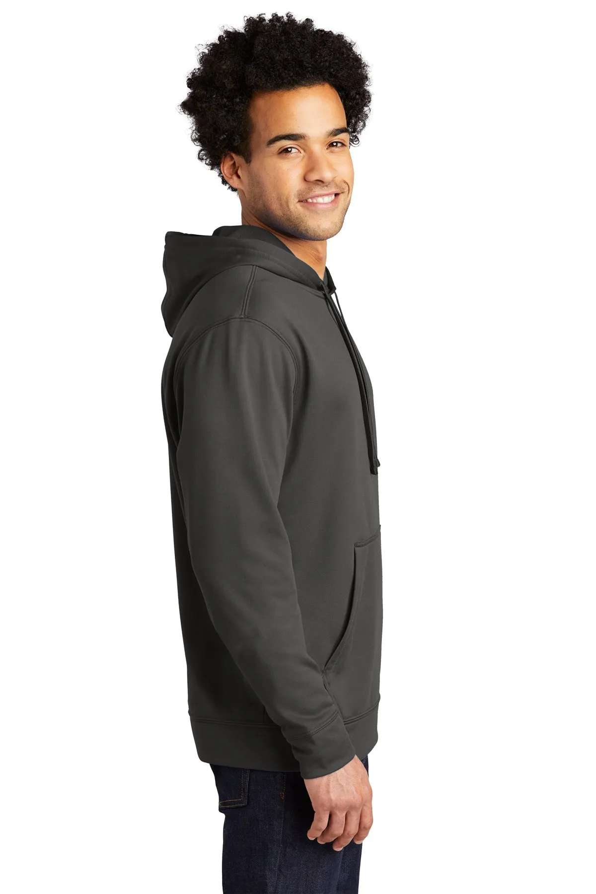 Port & Company Performance Custom Fleece Hoodies, Charcoal