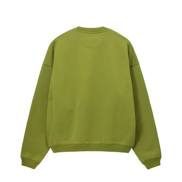 RELAXED OVERSIZED CREW / STUSSY / GREEN