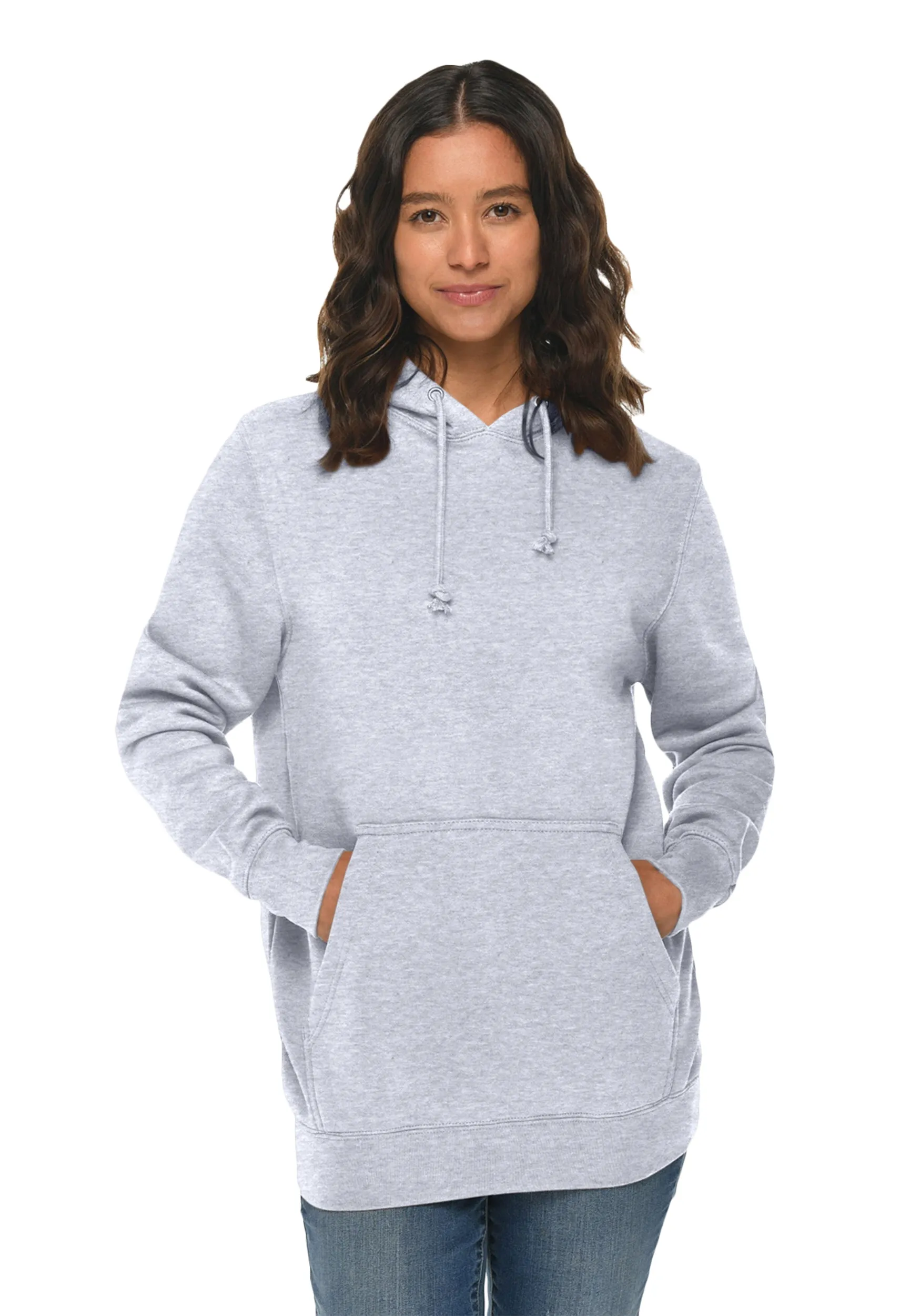 Select Heavyweight Women Hoodie - Heather Grey