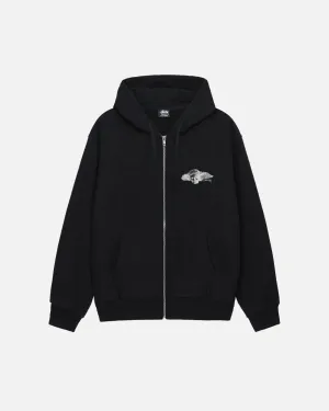 Stüssy Hypnos Zip Hoodie: Black