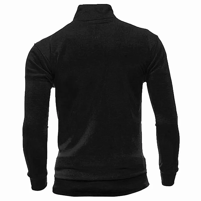 Stylish Men's Hoodies With Stand-Up Collar on Zipper - SF0454