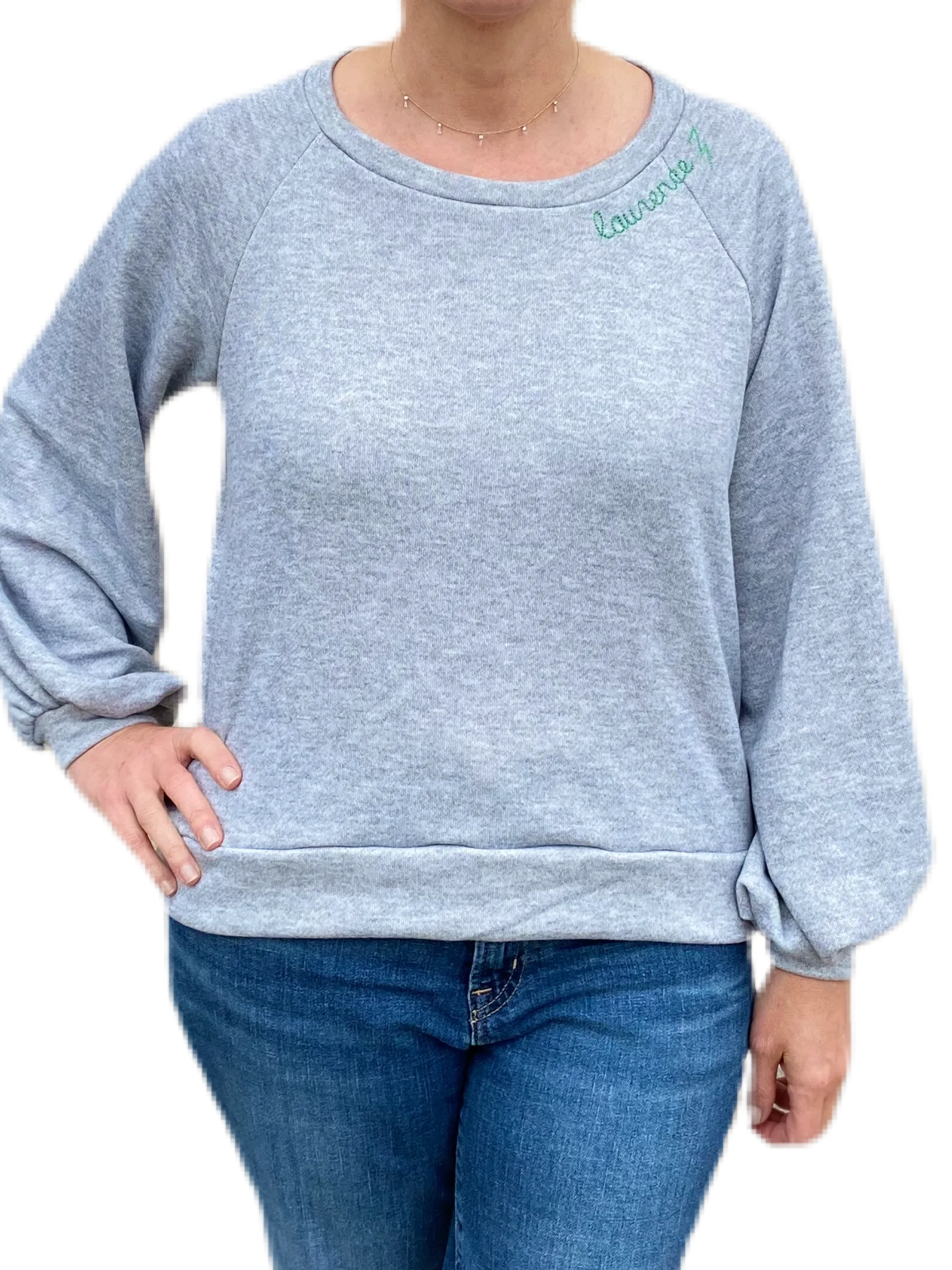 sweatshirts custom embroidered with school, sorority, club, city, state or anything you want!