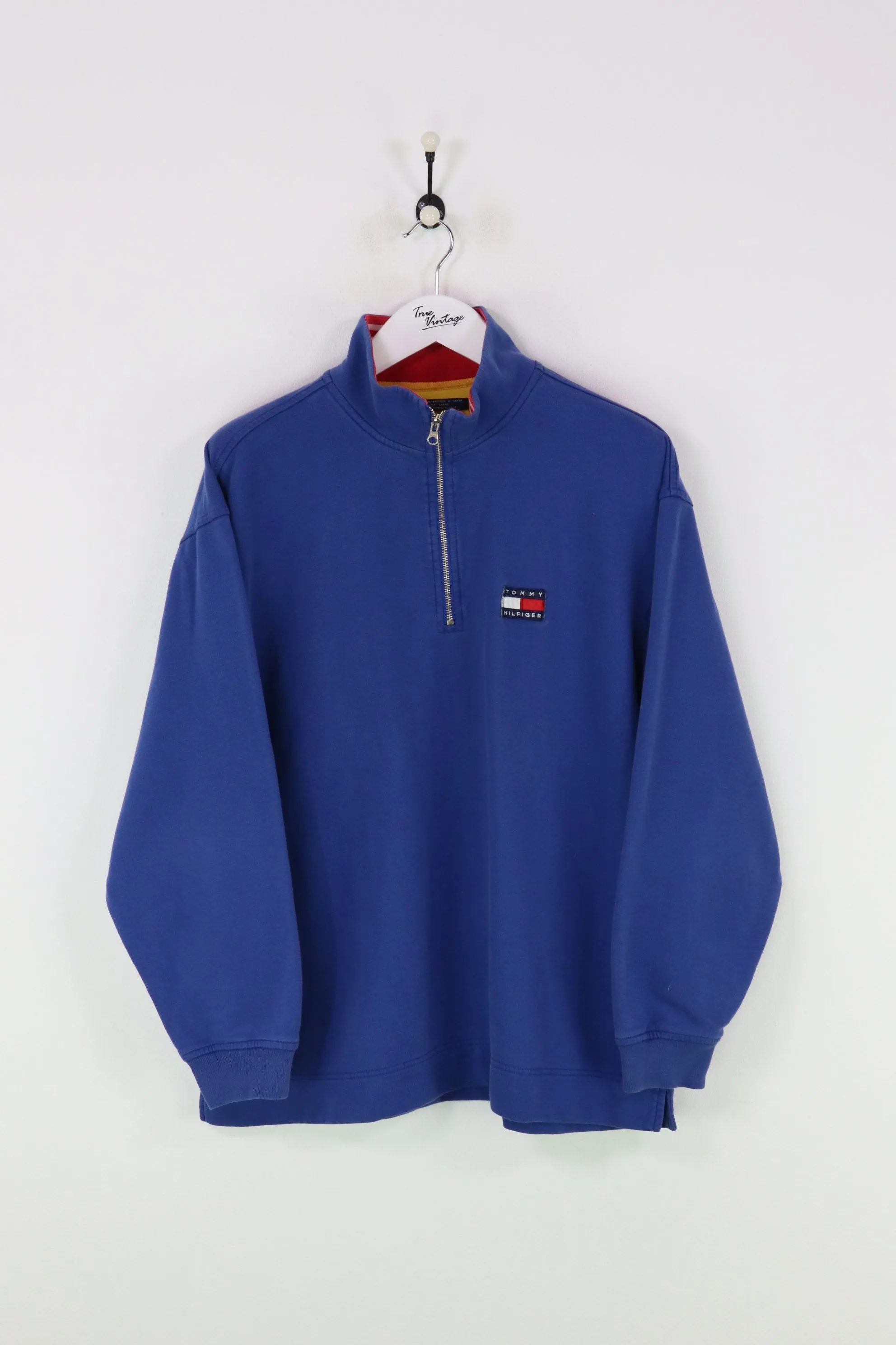 Tommy Hilfiger 1/4 Zip Sweatshirt Blue Large