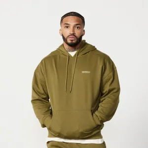 Vanquish Essential Olive Green Oversized Pullover Hoodie