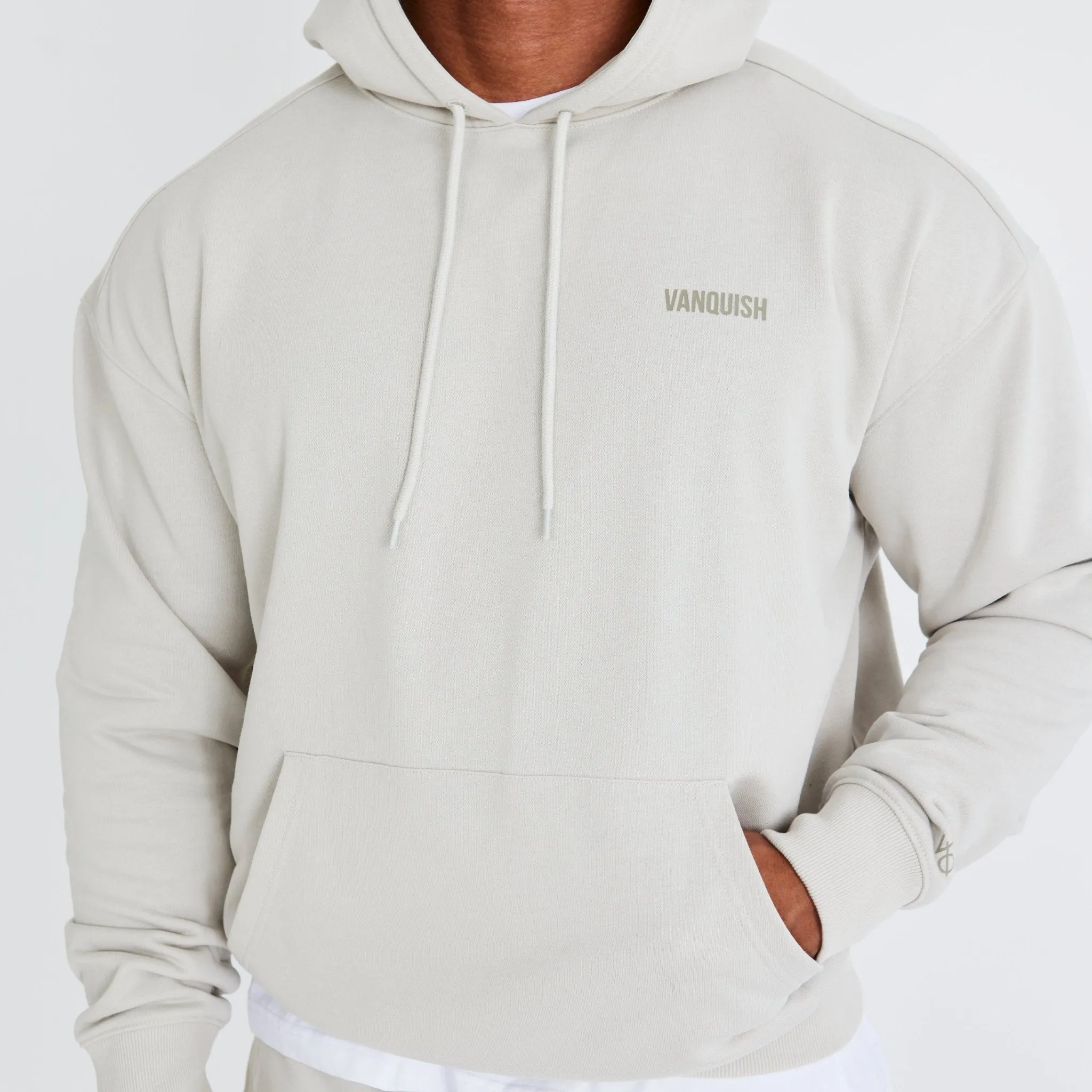 Vanquish Essential Stone Oversized Pullover Hoodie