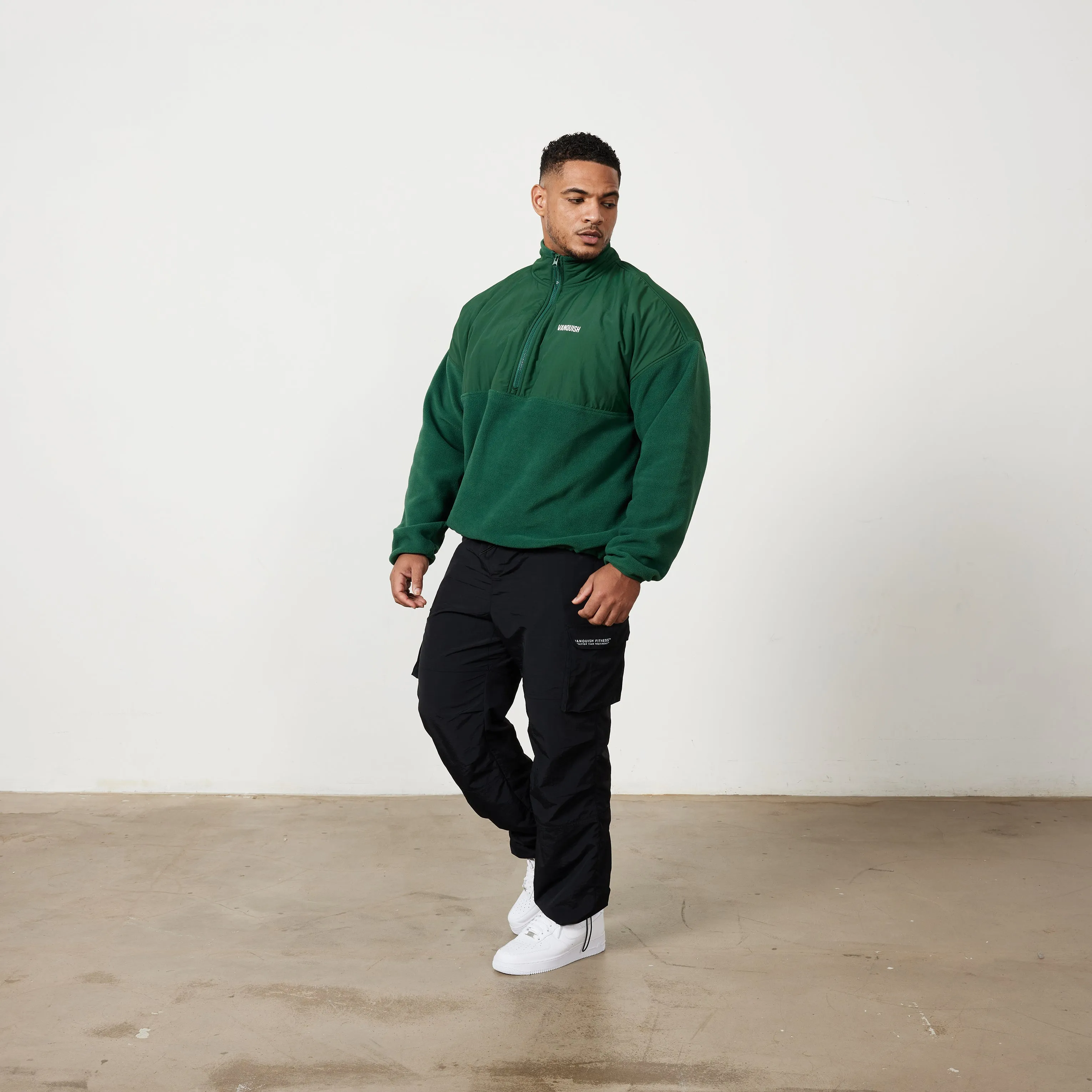 Vanquish Forest Green Tech Polar Fleece