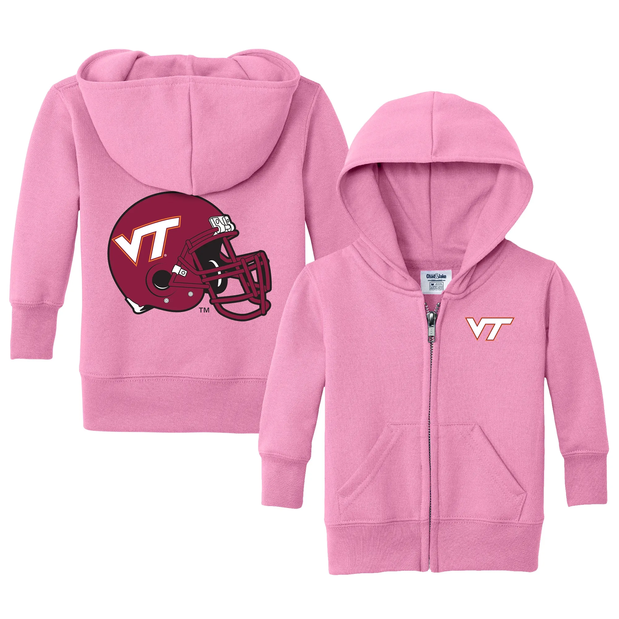 Virginia Tech Hokies Logo Infant Full-Zip Sweatshirt