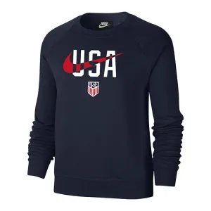 Women's Nike USA Swoosh Navy Crew